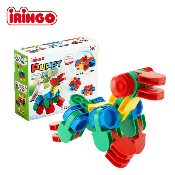 【韓國iRingo】百變創意3D積木-迷你系列(可愛狗狗)_iR001(總片數:20)
