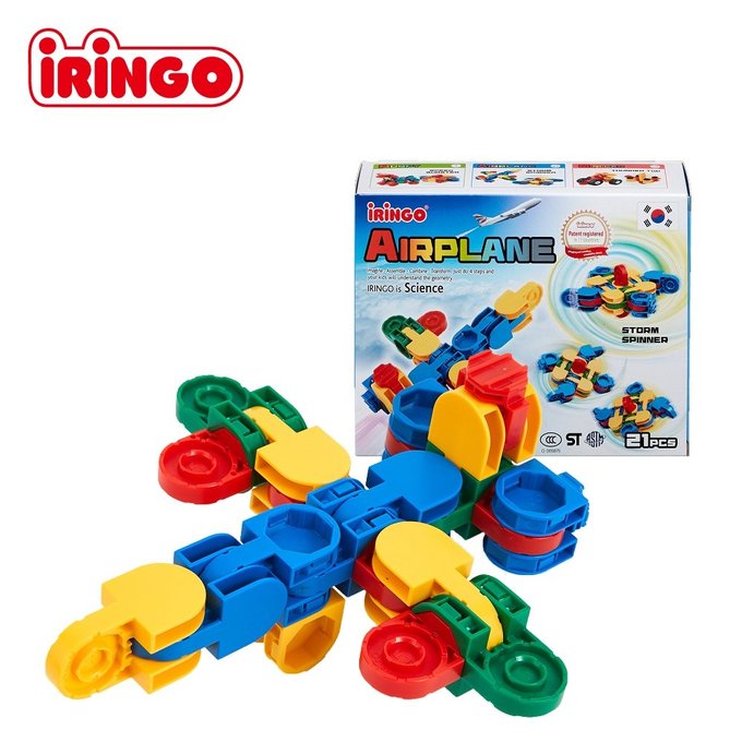 【韓國iRingo】百變創意3D積木-迷你系列(飛機)_iR002(總片數:21)