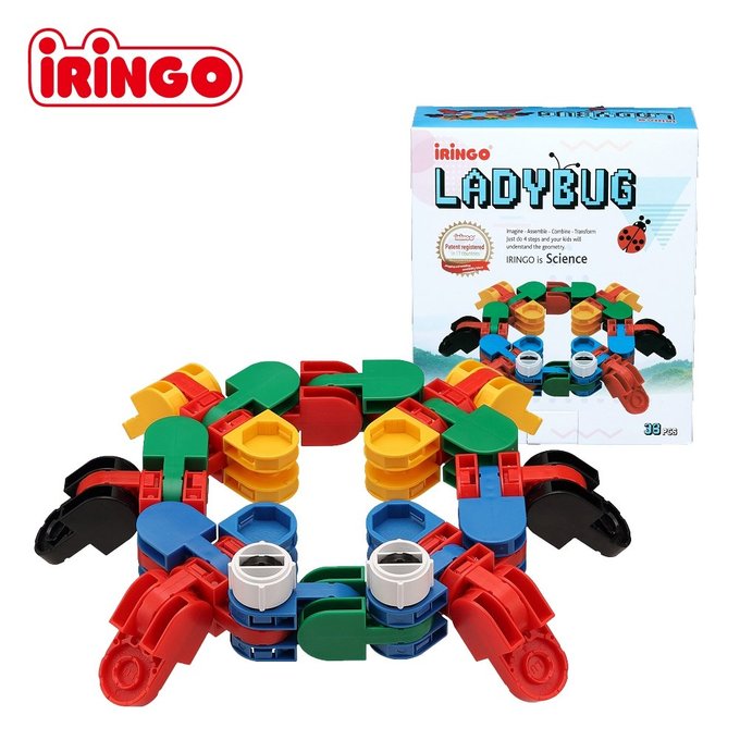 【韓國iRingo】百變創意3D積木-(小瓢蟲)_iR012(總片數:38)