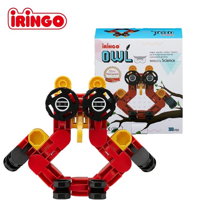 【韓國iRingo】百變創意3D積木-(貓頭鷹)_iR014(總片數:39)