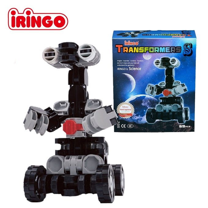 【韓國iRingo】百變創意3D積木-變形金剛S-外星人(可變形&可旋轉)_iR008(總片數:69)