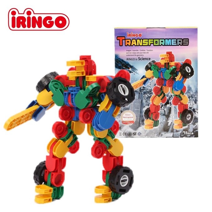 【韓國iRingo】百變創意3D積木-變形金剛-鋒芒 (可變形&可旋轉)_iR009(總片數:71)