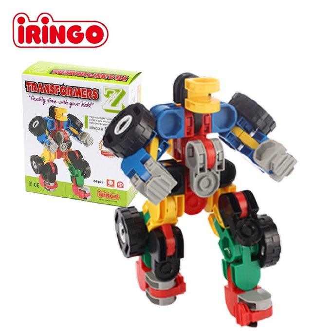 【韓國iRingo】百變創意3D積木-變形金剛Z-騎士(可變形&可旋轉)_iR006(總片數:61)