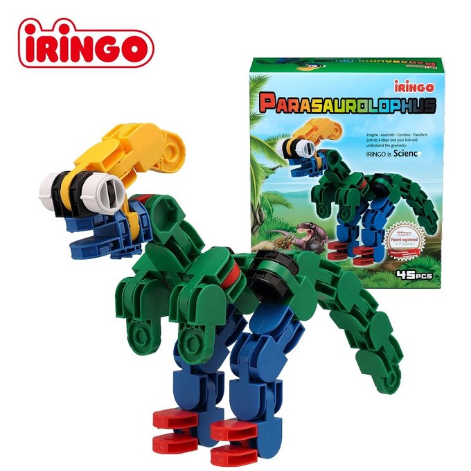 【韓國iRingo】百變創意3D積木-侏儸紀公園(Parasaurolophus 副櫛龍)_iR017(總片數:45)