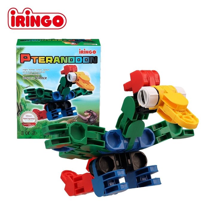 【韓國iRingo】百變創意3D積木-侏儸紀公園(Pteranodon 翼龍)_iR018(總片數:45)