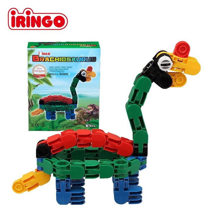 【韓國iRingo】百變創意3D積木-侏儸紀公園(Brachiosaurus 腕龍)_iR019(總片數:57)