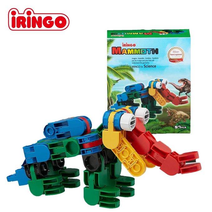 【韓國iRingo】百變創意3D積木-侏儸紀公園(Mammoth 猛獁象)_iR020(總片數:57)