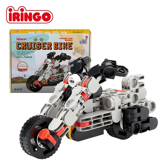 【韓國iRingo】百變創意3D積木-車輛系列(拉風重機)_iR023(總片數:90)