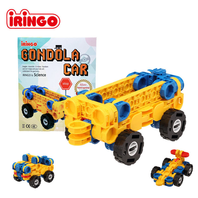 【韓國iRingo】百變創意3D積木-車輛系列(火車廂)_iR025(總片數:68)