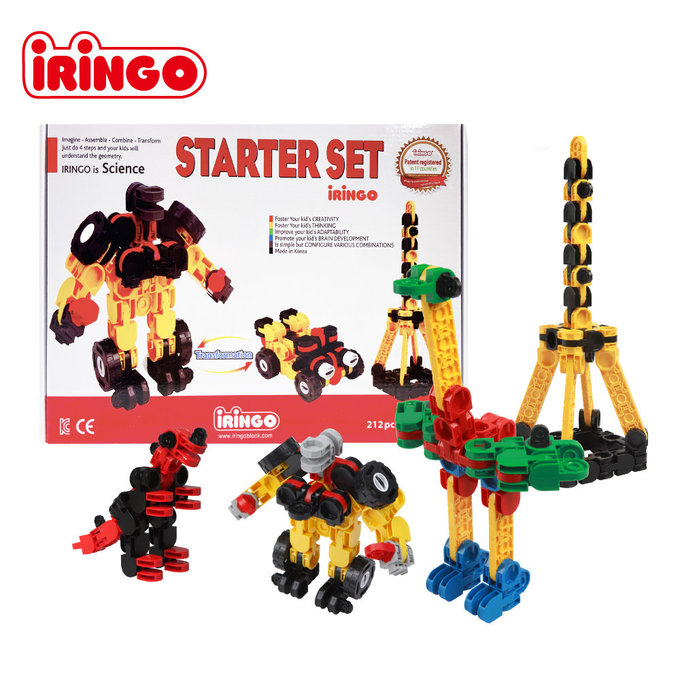 【韓國iRingo】百變創意3D積木-旗艦系列(基礎入門組)_iR027(總片數:212)