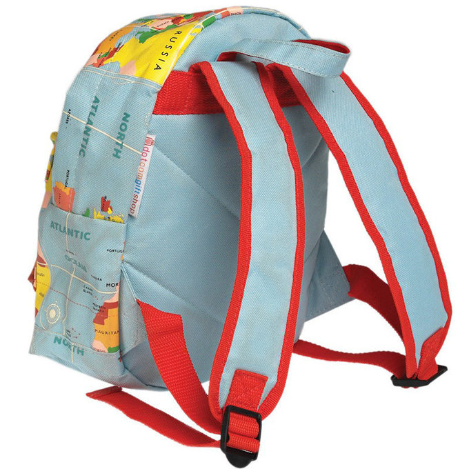 英國 Rex London 幼兒/兒童後背包 學生包 旅行包_世界地圖_RL24799