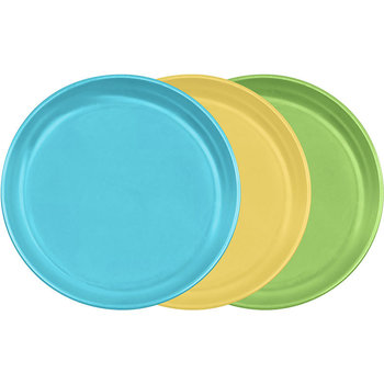 美國 green sprouts 學習餐具/外出攜帶 食物盤_藍黃綠三入組_GS152690-2-