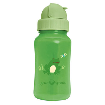 美國 green sprouts 小綠芽 兩用防漏吸管杯/水瓶杯 300ML _草綠色_GS124361-3-