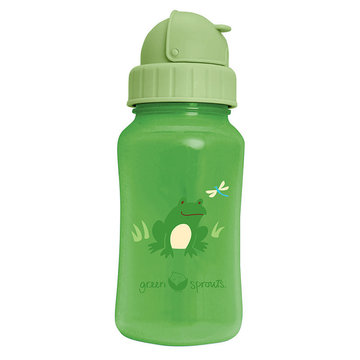 美國 green sprouts 兩用防漏吸管杯/水瓶杯 300ML _草綠色_GS124361-3-greensprouts,安全奶瓶,耐熱,兩用式水壺,防滑,防燙傷,無BPA/BPS,無PVC