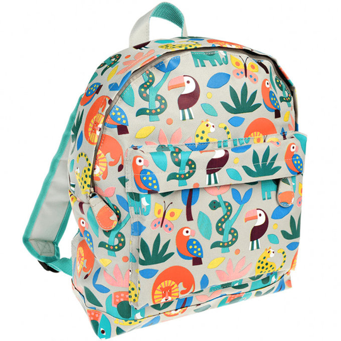 英國 Rex London 大童後背包 學生包 旅行包_森林樂園_RL29083