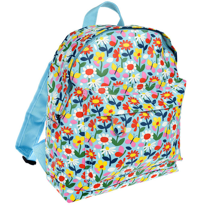 英國 Rex London 大童後背包 學生包 旅行包_蝴蝶花園_RL29136