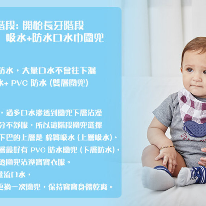 美國 luvable friends 甜蜜寶貝  嬰幼兒口水巾圍兜5入組(上層棉質吸水/底層防水)_銀河探索家(LF01790)