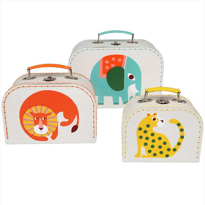 英國 Rex London 幼兒/兒童旅行手拿箱3件組_森林樂園_RL29268