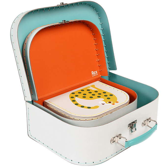 英國 Rex London 幼兒/兒童旅行手拿箱3件組_森林樂園_RL29268