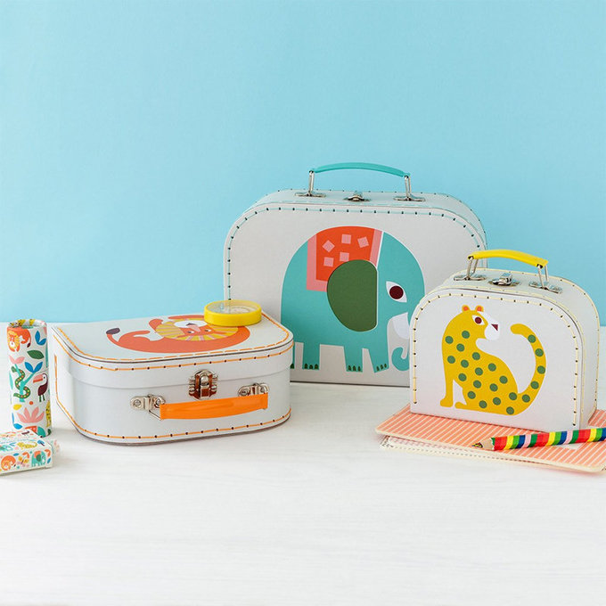 英國 Rex London 幼兒/兒童旅行手拿箱3件組_森林樂園_RL29268