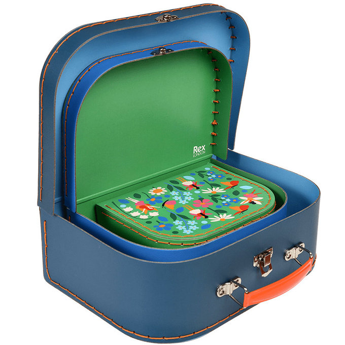 英國 Rex London 幼兒/兒童旅行手拿箱3件組_精靈花園_RL29269