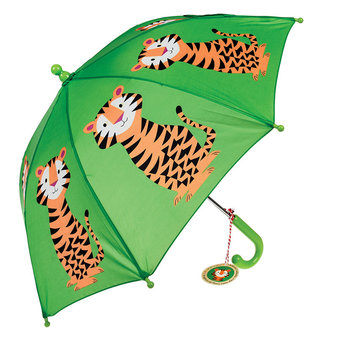 英國 Rex London 幼童/兒童自動傘_老虎_RL26982-rexlondon,自動傘,兒童自動傘,幼兒自動傘,雨傘,小童自動傘,小童傘,幼兒雨傘,幼兒自動傘,推薦自動傘