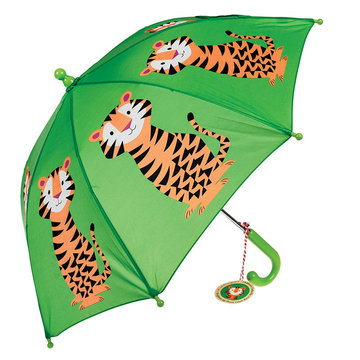 英國 Rex London 幼童/兒童自動傘_老虎_RL26982-rexlondon,自動傘,兒童自動傘,幼兒自動傘,雨傘,小童自動傘,小童傘,幼兒雨傘,幼兒自動傘,推薦自動傘