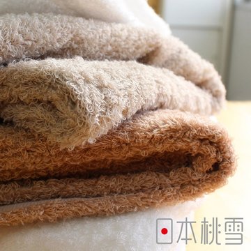 【日本桃雪】Furry雙股紗絨毛吸水巾-米灰棕(34x85cm)-