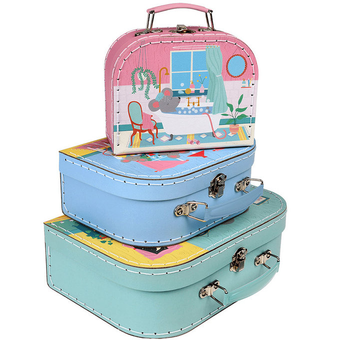 英國 Rex London 幼兒/兒童旅行手拿箱3件組_溫馨家園_RL29274