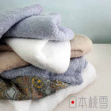 【日本桃雪】Furry雙股紗絨毛吸水巾-煙燻藍(34x85cm)-