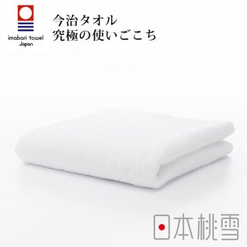 【日本桃雪】今治超長棉毛巾 -白色(34x80cm)-