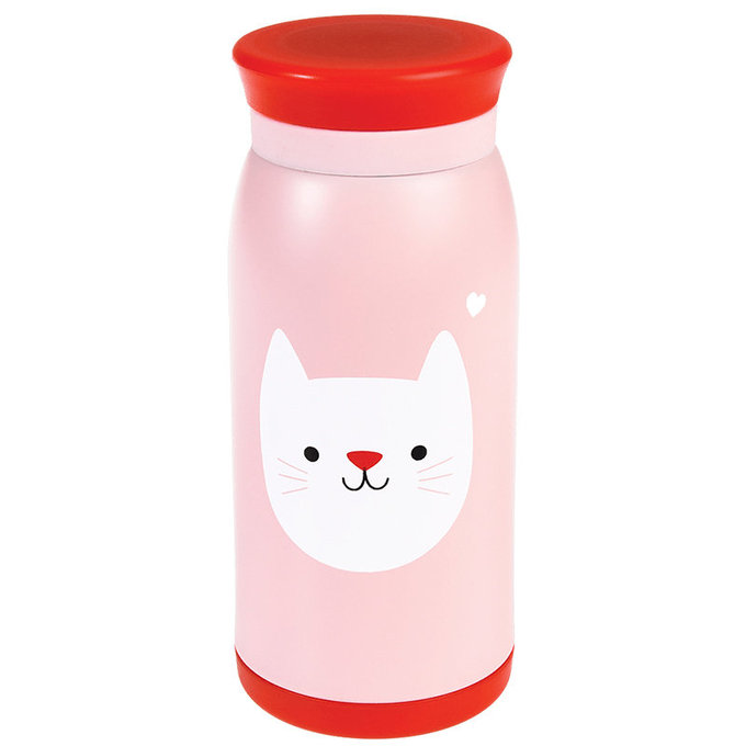 英國 Rex London 不鏽鋼兩用保溫/保冷水瓶_迷人貓咪(350ml)_RL27850
