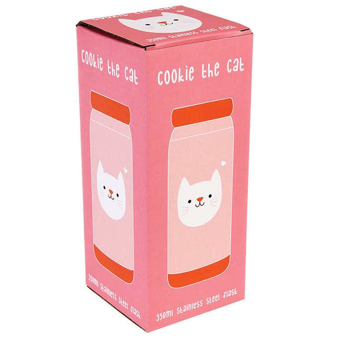 英國 Rex London 不鏽鋼兩用保溫/保冷水瓶_迷人貓咪(350ml)_RL27850