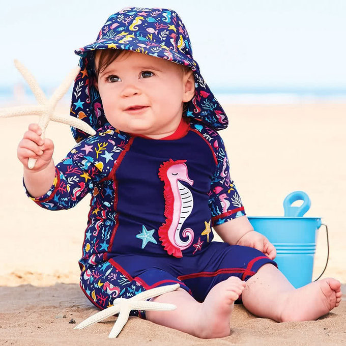 英國 JoJo Maman BeBe 嬰幼兒/兒童連身式防曬泳裝_海洋世界 (JJ-E1868)