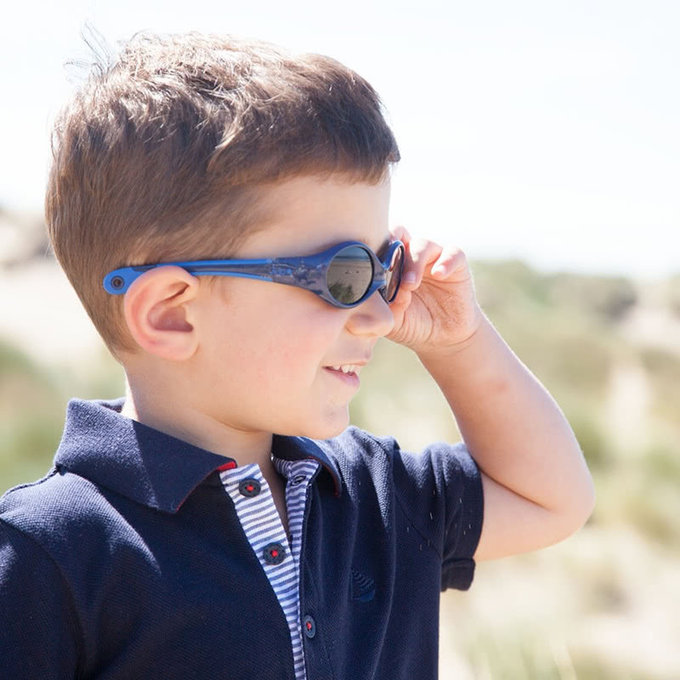 英國 JoJo Maman BeBe 嬰幼兒 UV400 防護調整型太陽眼鏡_海軍藍(JJD7973N)