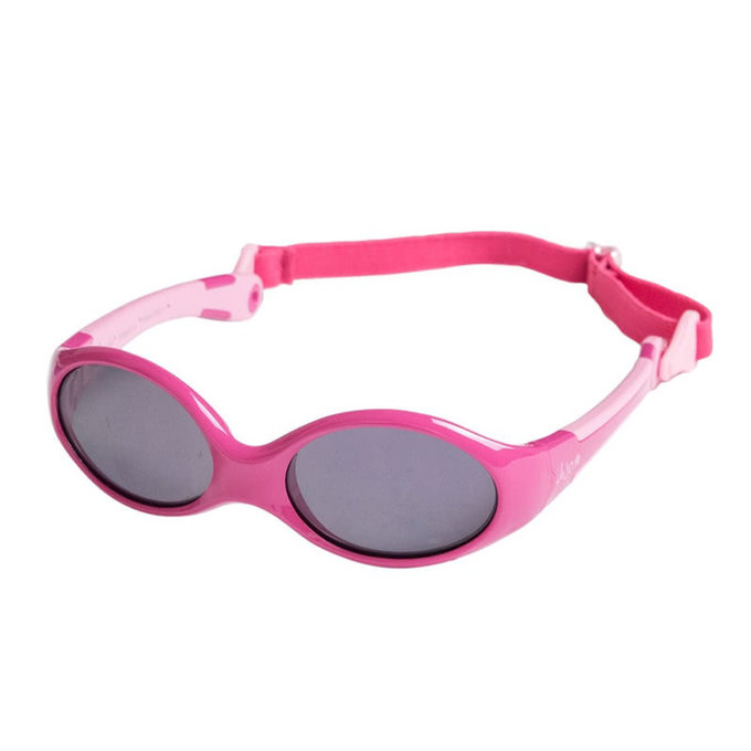 英國 JoJo Maman BeBe 嬰幼兒 UV400 防護調整型太陽眼鏡_桃紅(JJD7973F)