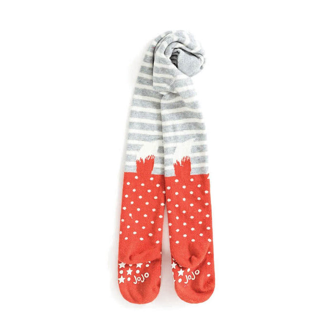 英國 JoJo Maman BeBe 花漾嬰幼兒小童內搭褲襪/保暖襪_保暖襪_膝蓋俏狐狸(JJD8704)