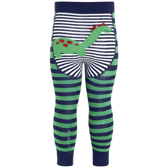 英國 JoJo Maman BeBe 嬰幼兒屁屁圖案內搭褲/保暖襪_綠色恐龍(JJP003)
