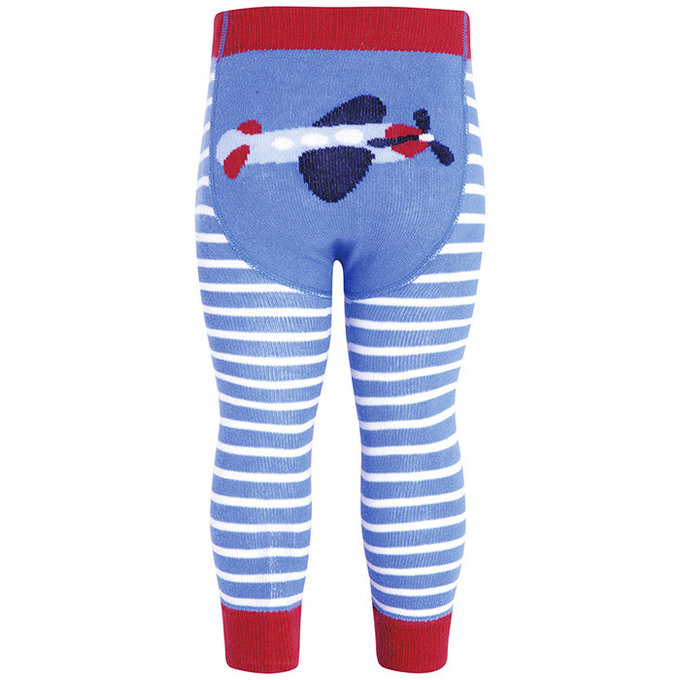 英國 JoJo Maman BeBe 嬰幼兒屁屁圖案內搭褲/保暖襪_天空藍飛機(JJP005)