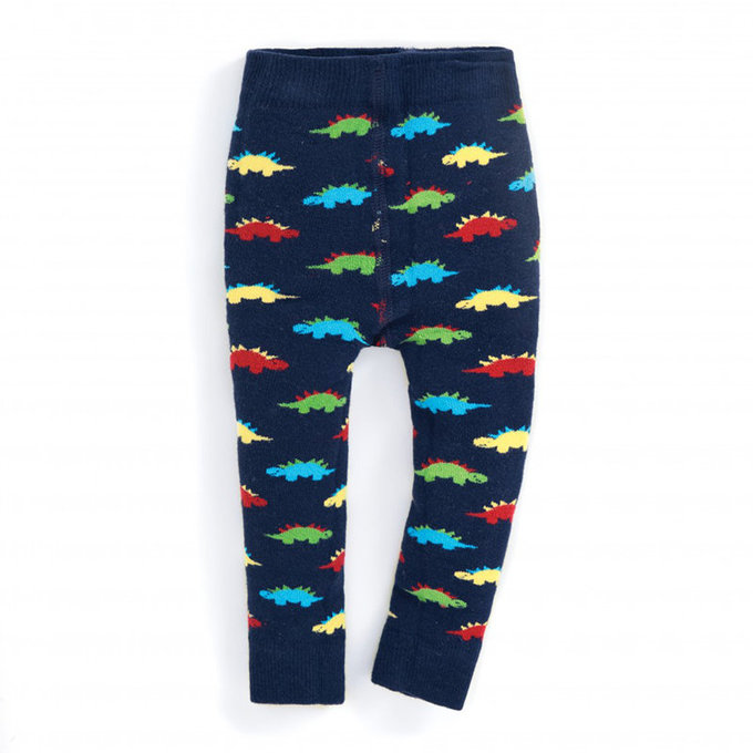 英國 JoJo Maman BeBe 嬰幼兒屁屁圖案內搭褲/保暖襪_滿版彩色恐龍(JJD2621)