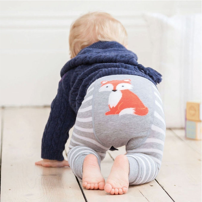 英國 JoJo Maman BeBe 嬰幼兒屁屁圖案內搭褲/保暖襪_小狐狸(JJD8594)