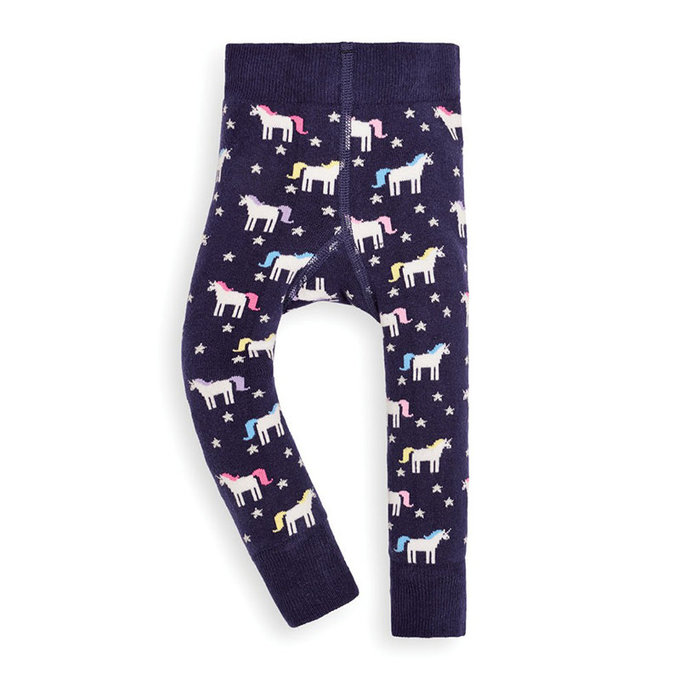 英國 JoJo Maman BeBe 嬰幼兒屁屁圖案內搭褲/保暖襪_滿版獨角獸(JJE4921)