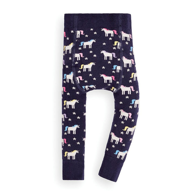 英國 JoJo Maman BeBe 嬰幼兒屁屁圖案內搭褲/保暖襪_滿版獨角獸(JJE4921)