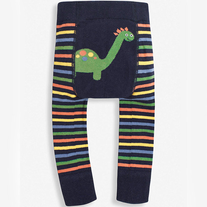 英國 JoJo Maman BeBe 嬰幼兒屁屁圖案內搭褲/保暖襪_彩虹雷龍(JJE5597)