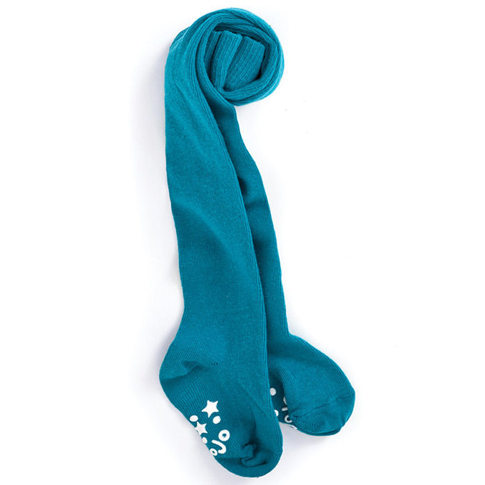 英國 JoJo Maman BeBe 柔細寶寶兒童內搭褲襪/保暖襪_保暖襪_藍綠色(JJT013)