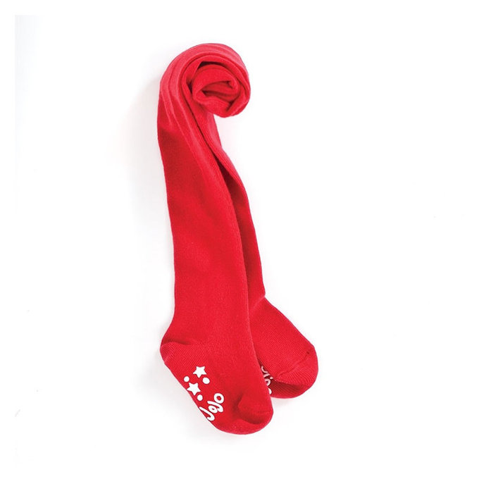 英國 JoJo Maman BeBe 柔細寶寶兒童內搭褲襪/保暖襪_保暖襪_時尚亮紅(JJB2549R)