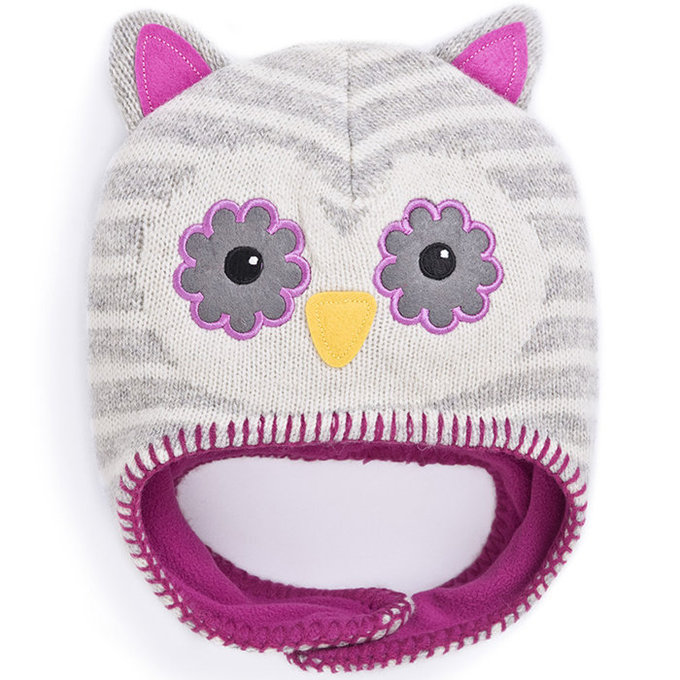 英國 JoJo Maman BeBe 保暖舒適羊毛帽_貓頭鷹 (JJHAT-06)