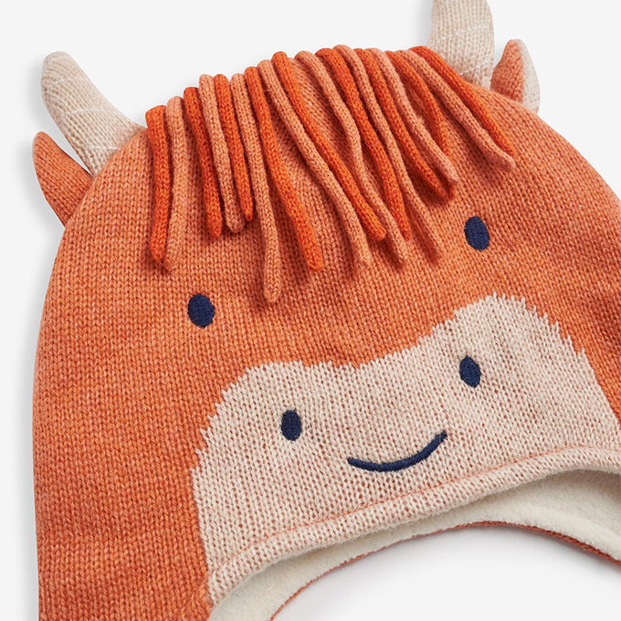 英國 JoJo Maman BeBe 保暖舒適羊毛帽_瀏海牛(JJE5941)