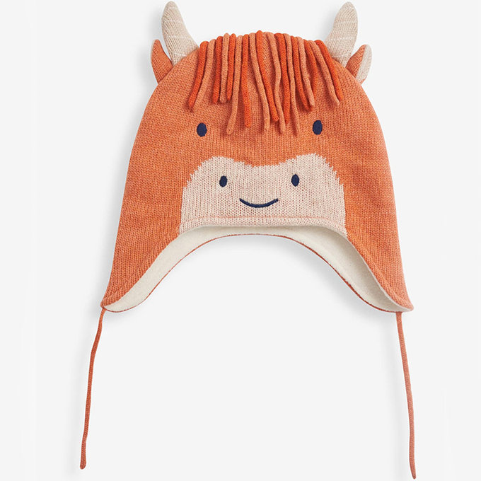 英國 JoJo Maman BeBe 保暖舒適羊毛帽_瀏海牛(JJE5941)