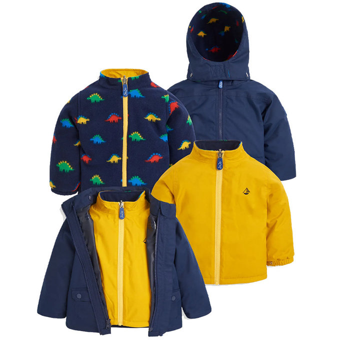 英國 JoJo Maman BeBe 四合一多功能防水保暖連帽外套_劍龍世界_JJH1808